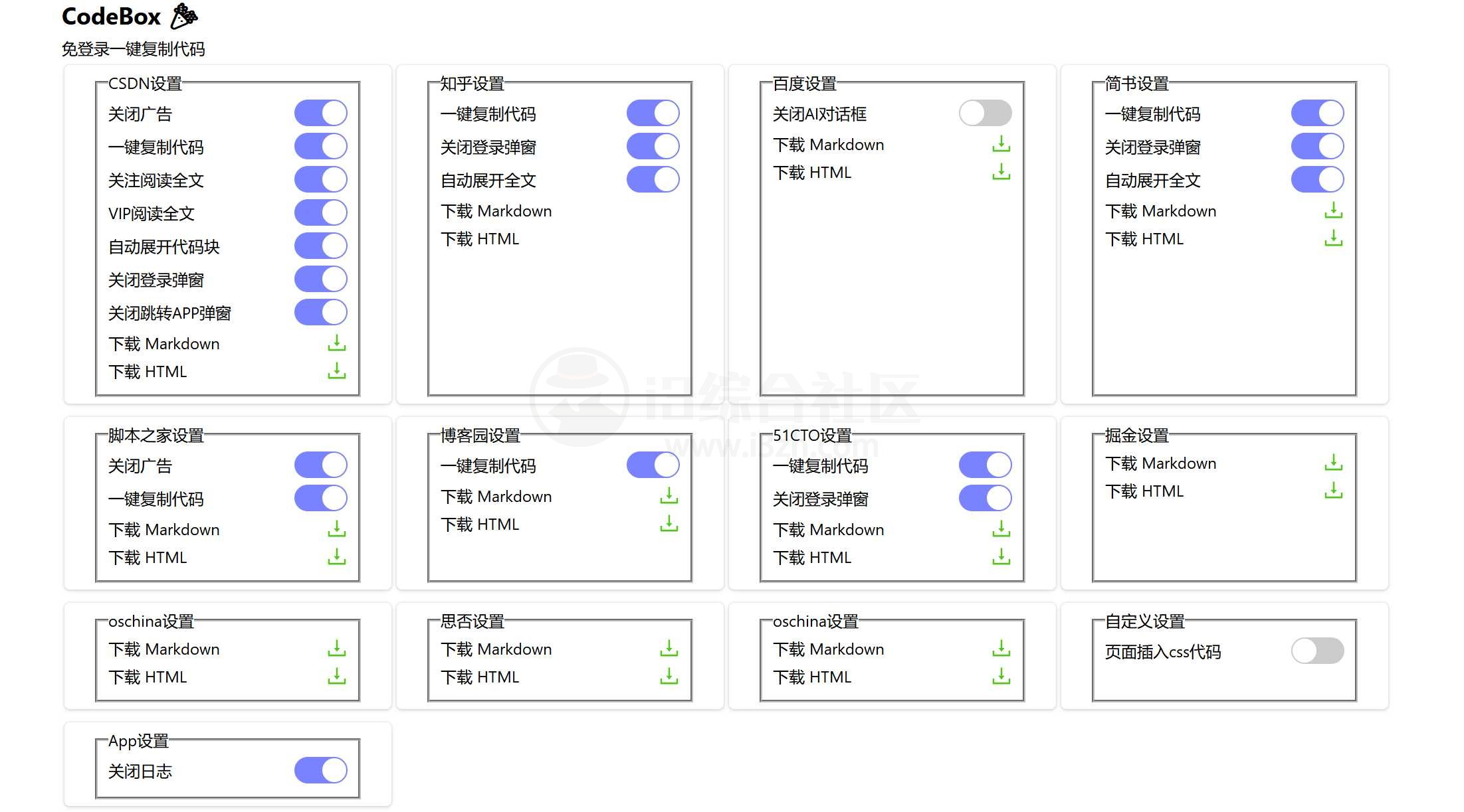 图片[3] | codebox，一键复制网站文章/代码/去除登录、跳转APP弹窗 | i3综合社区